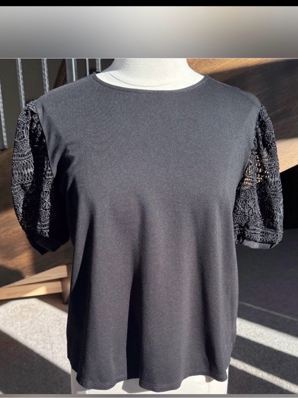 Express Lace Short Sleeve Elevated Tee